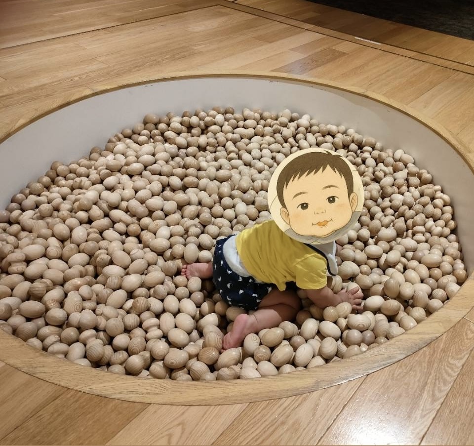 赤ちゃん広場のボールプール