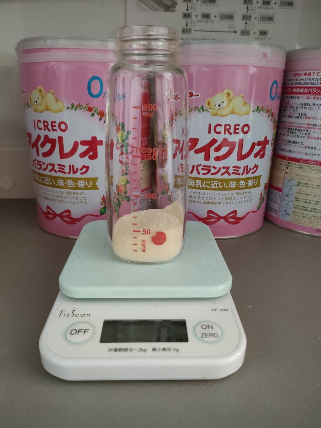 粉の量