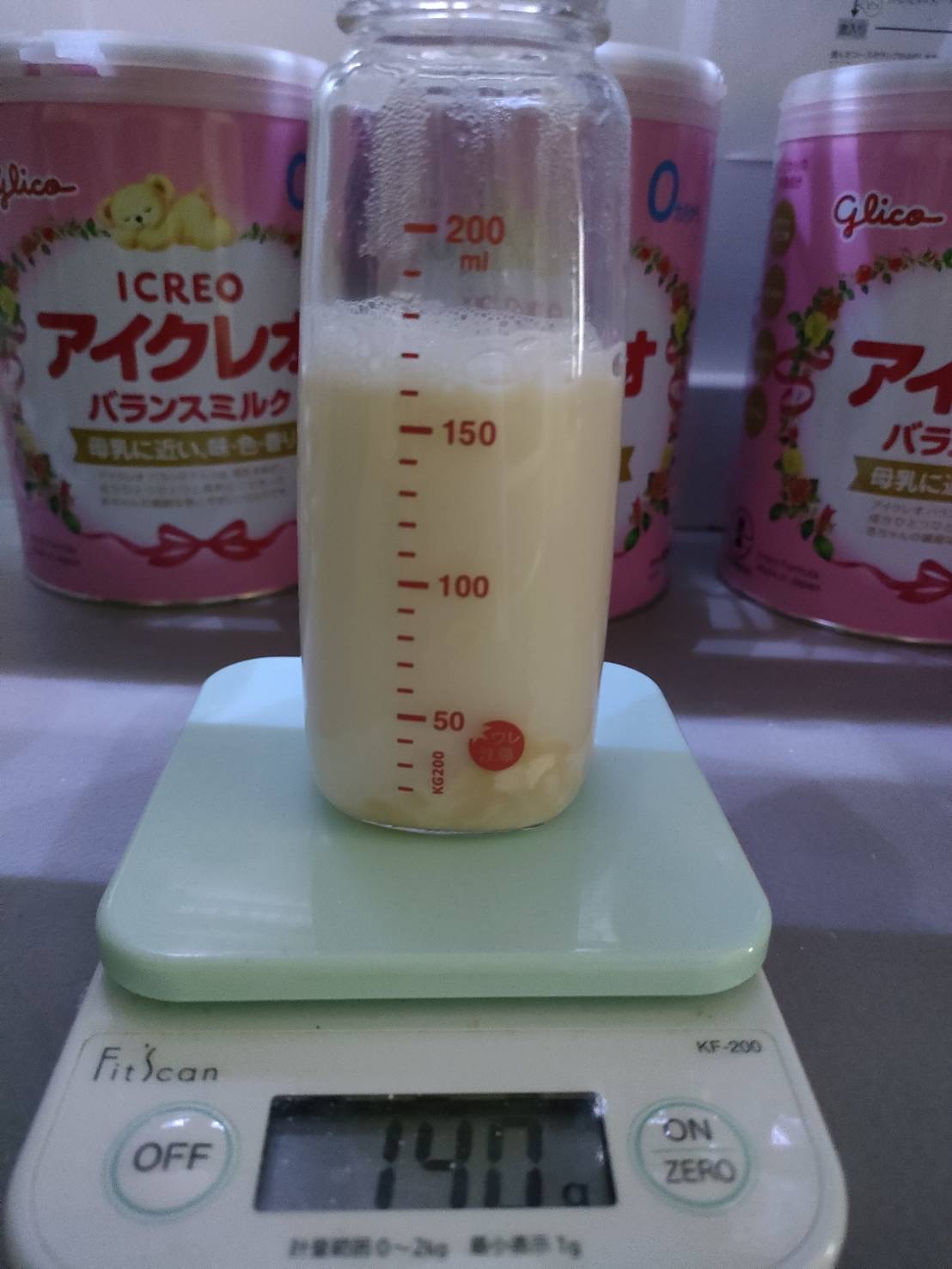 お湯の量