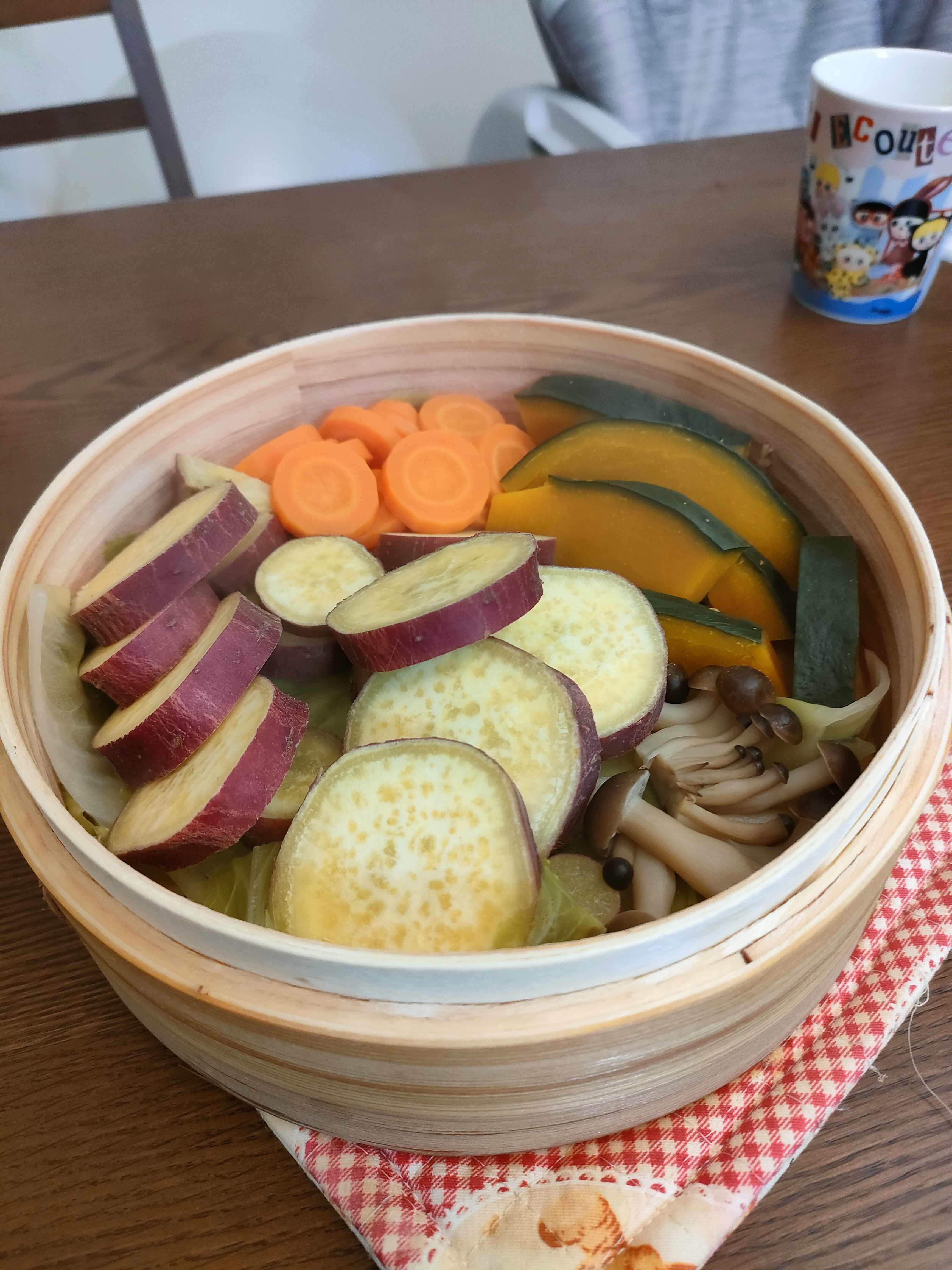 セイロを使って離乳食を作ってみました！